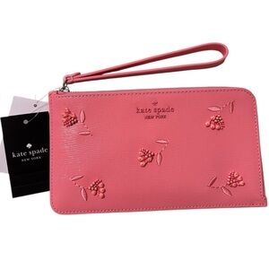 kate spade Lucy embellished L-zip wristlet - NWT